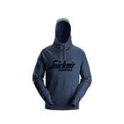 Snickers 2894 Logo Hoodie Small Dark Navy Melange