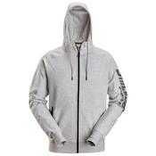Snickers 2895 Logo Hoodie Grey Melange Small image