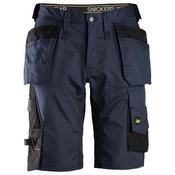 Snickers 6151 AW Stretch Loose Fit Work Shorts Holster Pockets 54 38W Navy/Black image