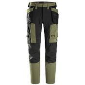 Snickers AllroundWork 4 Way Stretch Trousers Holster Pockets Khaki Green Size 88 30/30 image