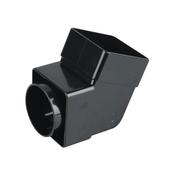 Wavin SquareLine 61mm Offset Bend-Socket Black  