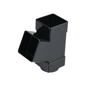 Wavin SquareLine 61mm 67.5* Pipe Branch Black  
