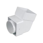 Wavin SquareLine 61mm Offset Bend-Socket White  