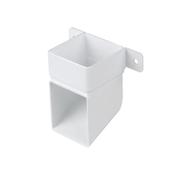 Wavin SquareLine 61mm Pipe Shoe &amp; Bracket White  