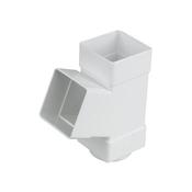 Wavin SquareLine 61mm 67.5* Pipe Branch White  