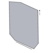 Stove Glass Hunter 14/8  Mk2 245 x 230 x 4mm Shaped