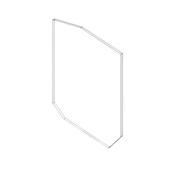 Stove Glass Hunter Herald 8 2 Door Mk2 245 x 230mm 7 sided