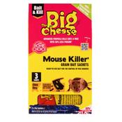 Big Cheese Mouse Killer Grain Bait Sachets 3 X 25 Grams