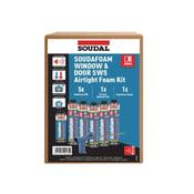 Soudal SWS Airtightness Combi-Box 5 x foam 1 x Gun &amp; 1 Cleaner