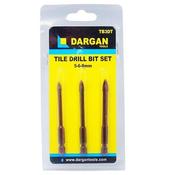 Dargan Tile Drill Bit Set 3 Pack 5-6-8mm image