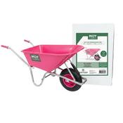 Wheel Barrow Pink Pvc 100l Boxed Unassembled