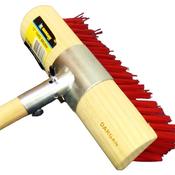 Dargan 12" Red Yard Brush With Clamp