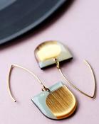 DEE (light blue and gold) Earrings image