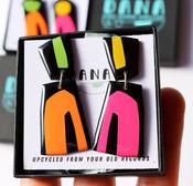 Lou in Black and Neon Colours Earrings image