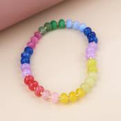 Semi Precious Rainbow Beaded Bracelet image