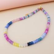 Pastel Brights Rainbow Stone Necklace image