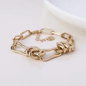 Odyssey Golden Polished Mixed Link Bracelet