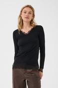 CRAlvaia LS Lace Top Black - XS image