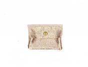 Beky Leather Wallet - Gold