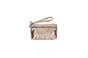Lilly Small Leather Clutch - Bronze image