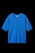 Lara-L-11-T Sleeveless Knitted Top Blue - M image