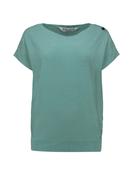 Aquamarin Top with Buttons on the Shoulder - L image