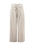 Cream Trousers with a Bow Belt - M image