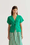 CF Green Cardigan Style Top - S image
