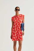 CF Red Sweater Dress with Cherries - M image