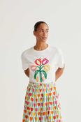 CF T-Shirt with Tulip Embroidery - M image