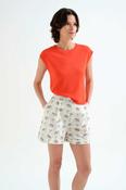 Soft Orange Knit Top - M image