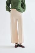 Basic Ecru Knit Trousers - S