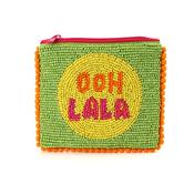 Green 'Ooh La La' Beaded Holiday Purse