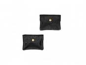 Beky Leather Wallet - Black Metallic