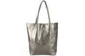 Solange Leather Tote Bag - Gunmetal image
