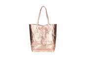 Solange Leather Tote Bag - Pink Gold image