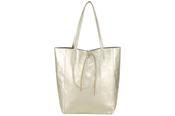 Solange Leather Tote Bag - Gold image