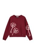 Austina-L-12-L Burgundy Sweater - S