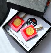 DANA Earrings - BOCA Red, Pink, Gold image