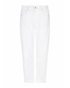 Caitlina Sidepatch White Barrel Jeans - 34 image