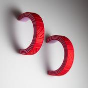 Tonnta Red Hoop Earrings image
