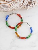 Beaded Hoop Earrings 2 image