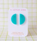 Semi Circle Studs Turquoise image
