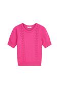 Lara-L-11-C Knitted Top Fuchsia - M image