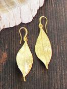 Leaf Earrings Gold - Plated image