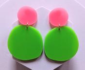 Iris Apfel Pink &amp; Green Earrings image