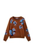 Nolana-L-12-Y Sweater with Flowers - XS