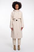 Natalie Hooded Parka with Belt Birch - 40 image