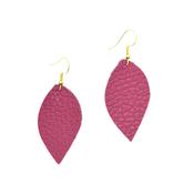 Small Leaf Earrings Pink image