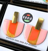 Rosa Earrings  Pink, Orange and Lush Gold image